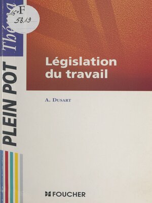 cover image of Législation du travail